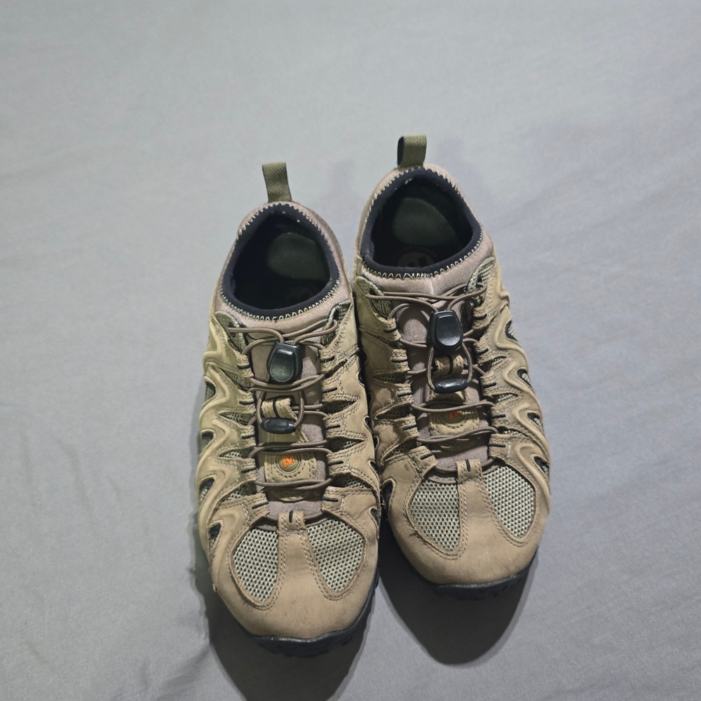 Merrell Shoes Chameleon 4 Stretch Mens 9.5 Boulder Tan Hiking  J15067